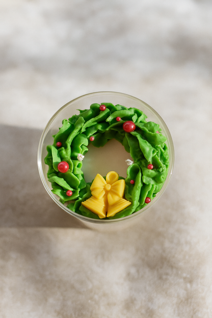 Vela Corona Navideña-Luz de Adviento